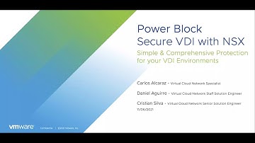 PowerBlocks - Seguridad para ambientes VDI con NSX Service defined Firewall