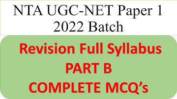 Complete Revision Paper 1 MCQ