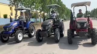 4X4 4 Wheel Tractor 804 80Hp Farm Tractor Accessories Farmer Mini Tractor With Plough Machine