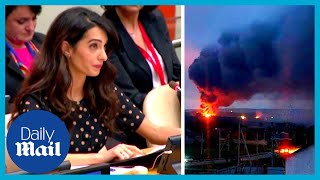'Ukrainians couldn't believe this could happen': Amal Clooney on war crime justice