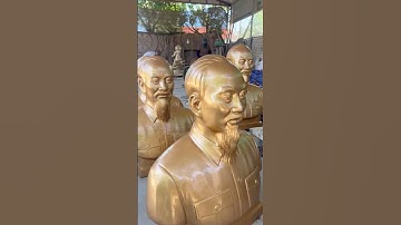 Tượng Bác Hồ dát vàng ngọn lửa bất diệt của Dân Tộc | Đồ Đồng Dung Quang Hà