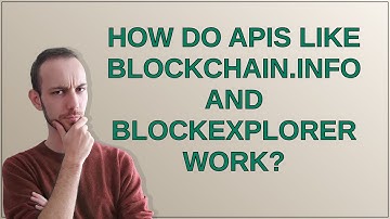 Bitcoin: How do APIs like Blockchain.info and BlockExplorer work?