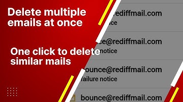 Rediffmail Multiple Mail Delete By Matching Words