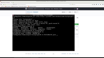Cloning and pushing changes using Github commands