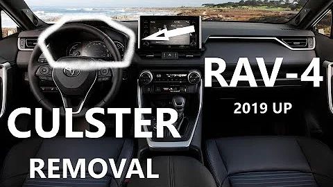 How to remove CLUSTER on 19 23 TOYOTA RAV4 2019 2020 2021 2022 2023 2024