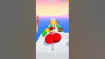 butt clash 3d level - 95 #relaxation #shorts