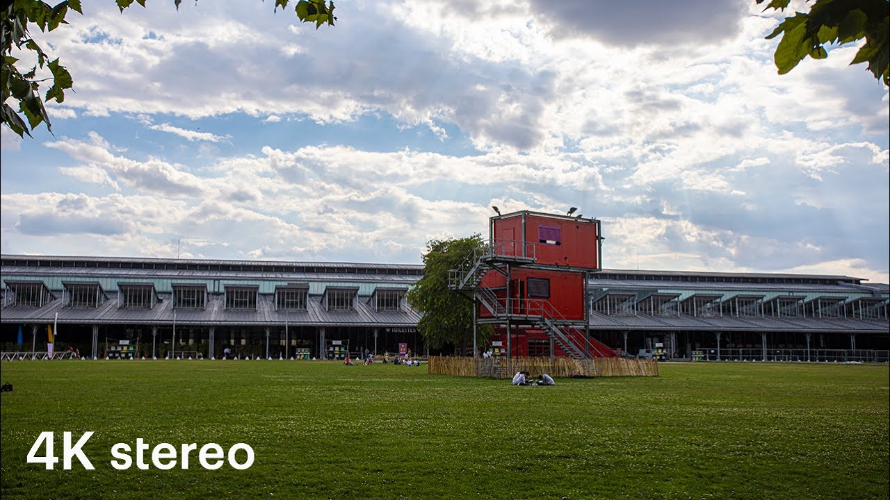 Walking in Paris – La Villette Part 2 (4K, Stereo Sounds)