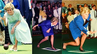 Sweet Princess Diana playing boules