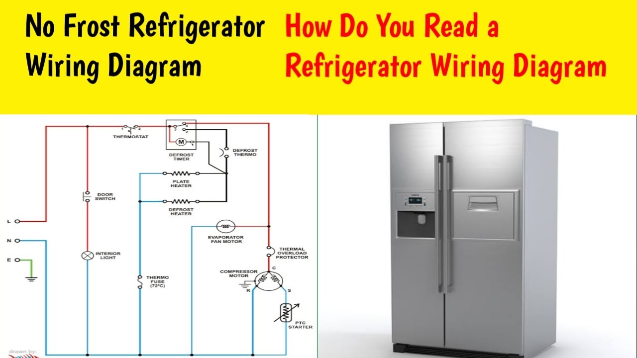 How do you read a refrigerator wiring diagram? | No frost refrigerator