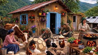 Cooking Stuffed Eggplants in a Wood-Fired Tandoor & Giving Salt to the Cows | Village Life
