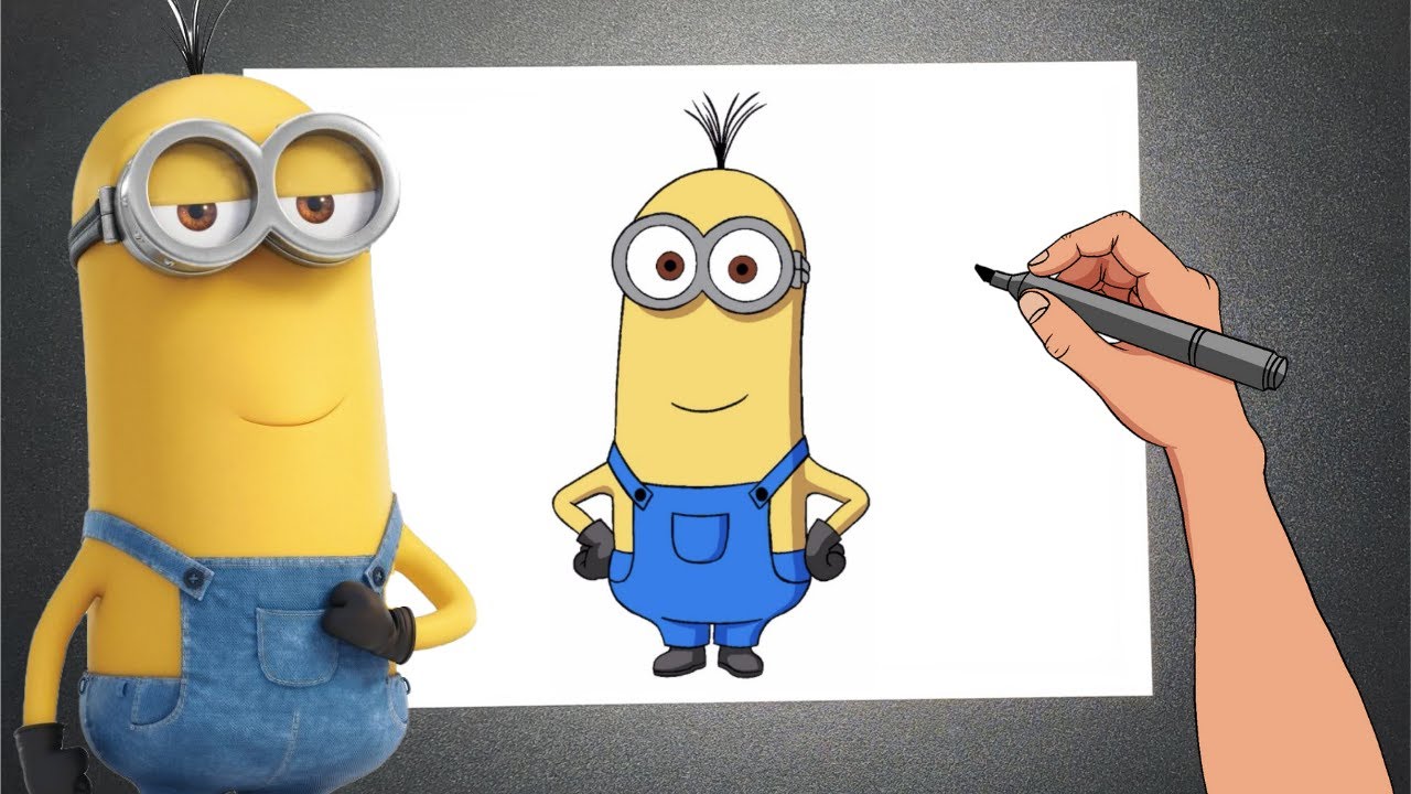 Como desenhar o Minion? (how to draw a Minion) 