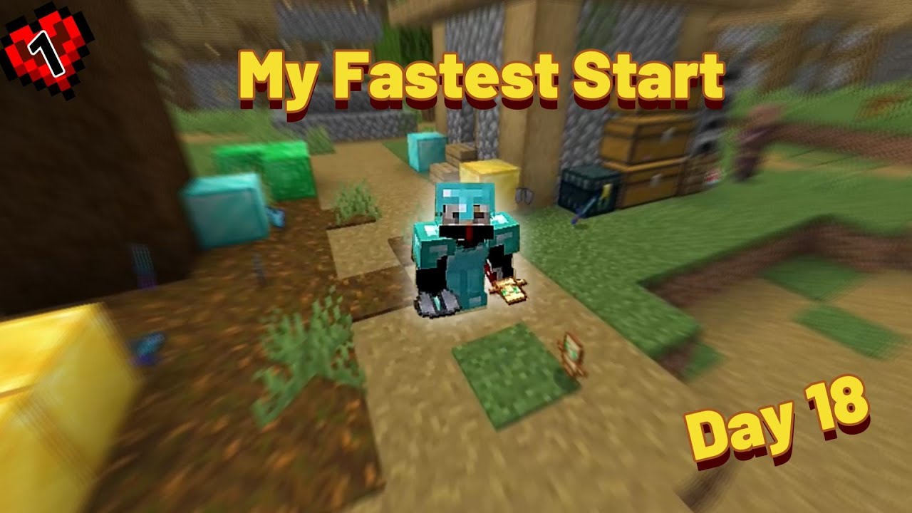 My LUCKIEST Start in Minecraft Hardcore - YouTube