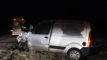 GPTV: Drie gewonden na botsing door gladheid bij Rohel