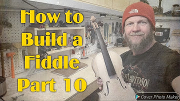 How to Build a Fiddle-- Part 10: Attaching the neck, nut & saddle