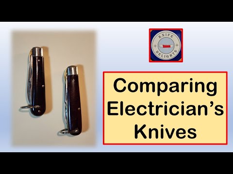 Two For Tuesday:  Comparing Colonial and Western Electrician's Knives