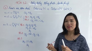 AMINE (Amin) | Cách Viết Công Thức Cấu Tạo Và Gọi Tên Đồng Phân Amine - Hóa 12