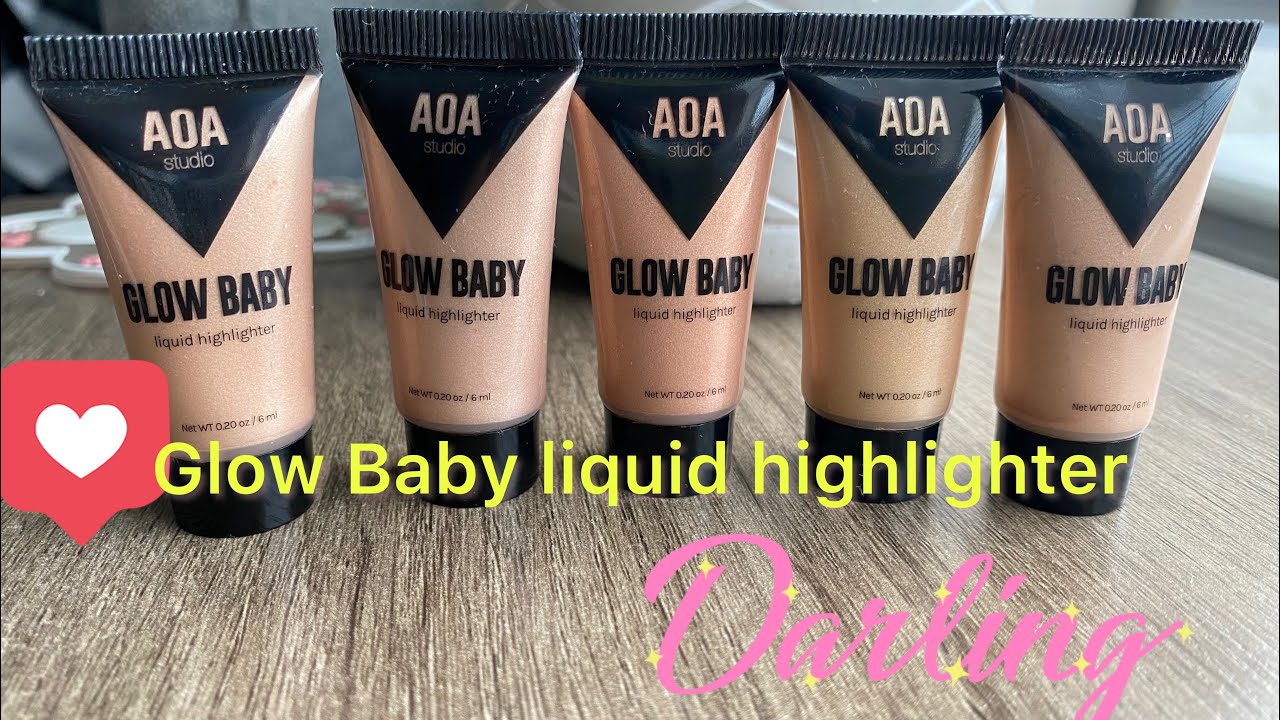 Aoa Studio Glow Baby Liquid Highlighter, Morning Glow, 0.20 oz/6