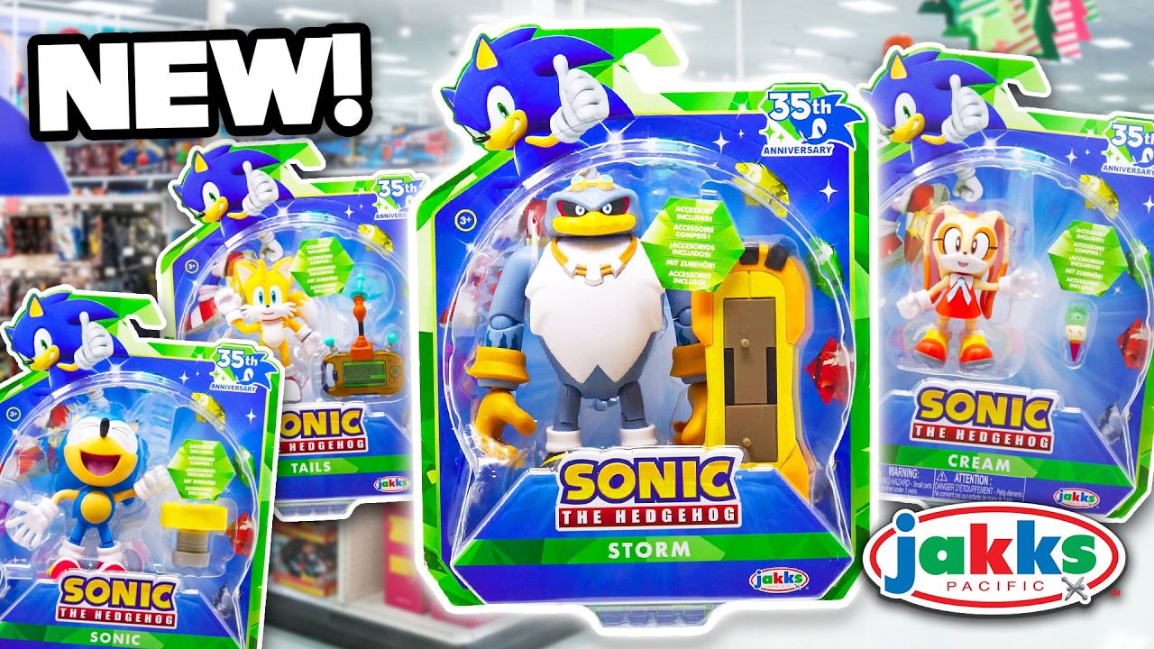New ソニック NEW JAKKS SONIC WAVE 25 FIGURES REVEALED! (STORM, CREAM, TAILS