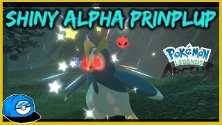 Shiny Alpha Prinplup From Mass Outbreak! Lets Goo! Legends Arceus