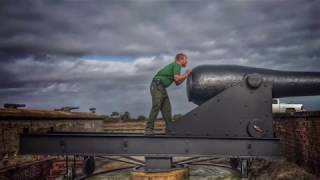 Fort Macon 10 Columbiad Timelapse