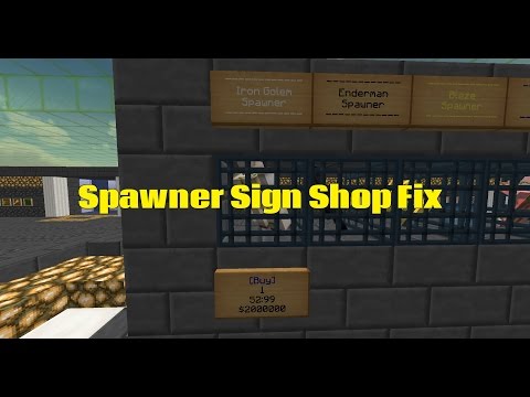 Essentials Spawner Sign Shop fix