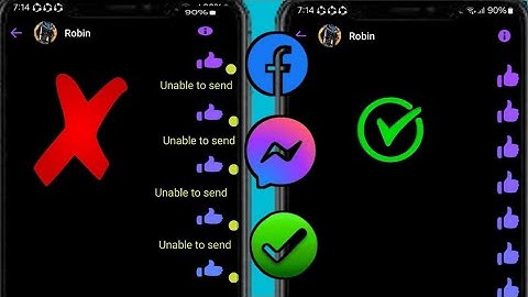 How to Fix Unable to send Message on Messenger Problem 2024 ll