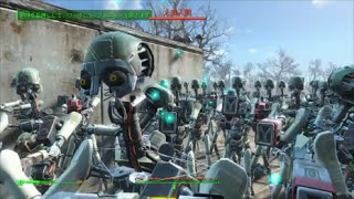 fallout4　人造人間１００体を狭い空間に解き放ってみた