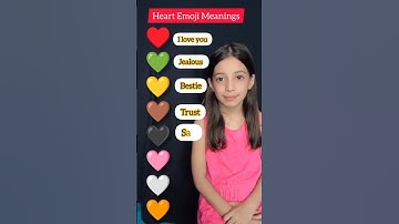 Heart Emoji Meanings| Learn Fun Emoji Colors! #learnenglish #shorts #heart