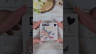 ✂️diy a #fathersday tiny canvas using @rosiesstudio #scrapbookingpapers #fyp #fypage #fy #fypシ゚