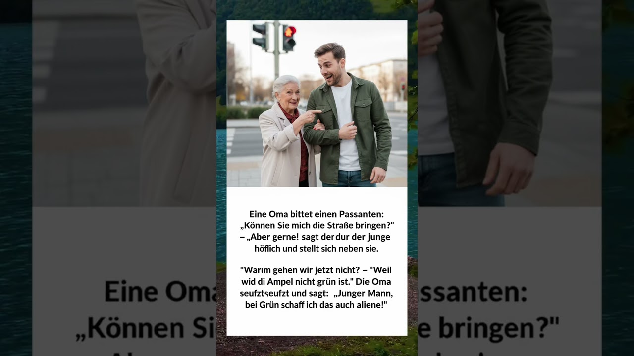 Oma braucht Spannung 🚦🤣