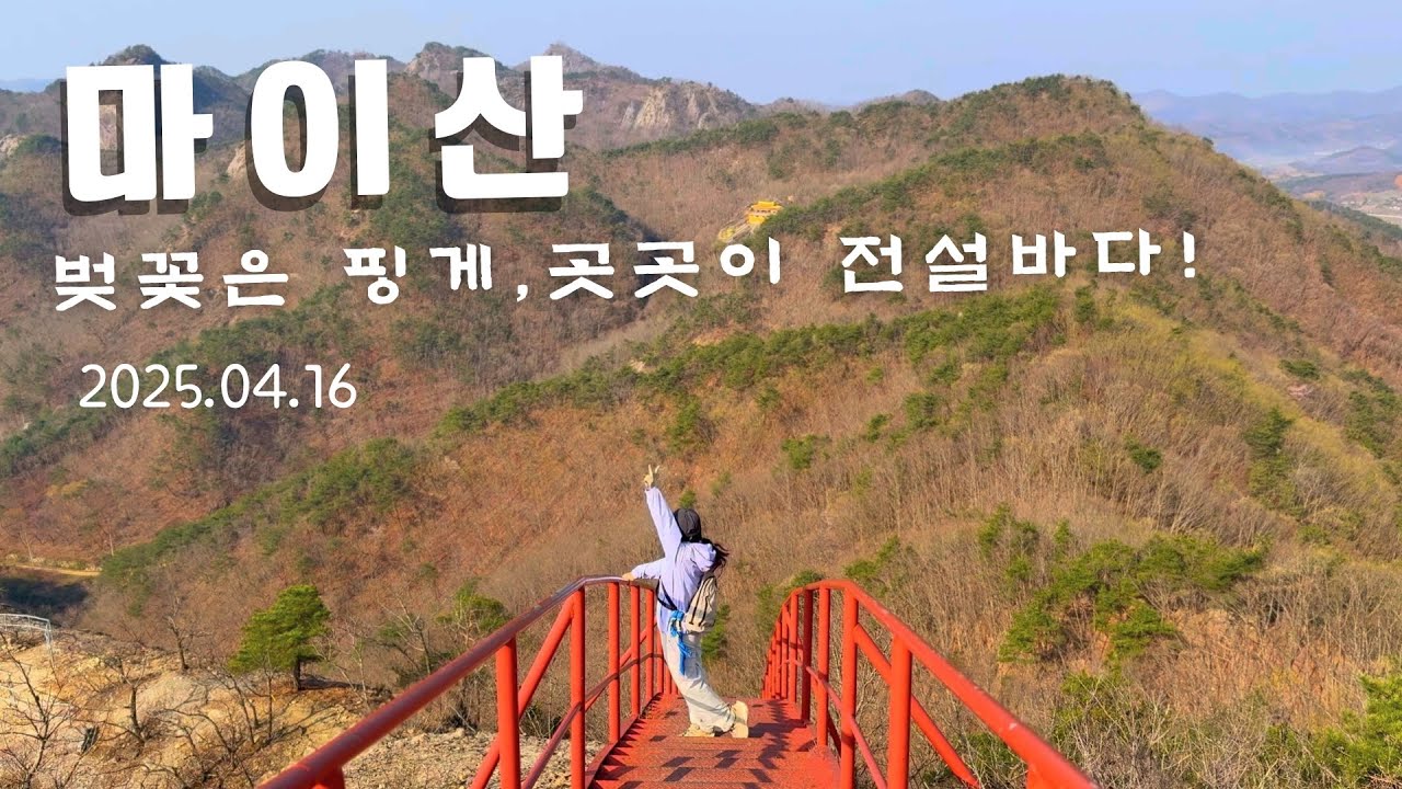 마이산(진안)환종주/벚꽃보러 가서 빡세게 산행한,이상하게 힐링된다~/함산/등산브이로그