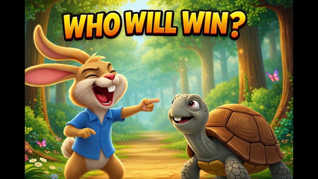 The Rabbit and the Tortoise 🐰🐢 | Kids Cartoon Story | Unstoppable Cartoon Mindset