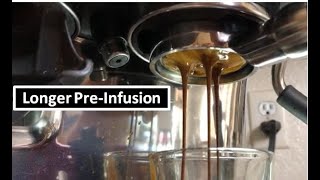 How to use Longer Pre-Infusion on Breville Barista Pro | How to Adjust Distribution Tool