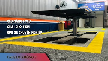 Lắp đặt bộ cầu nâng rửa xe ô tô 1 trụ và sàn nhựa cho gara rửa xe ô tô chuyên nghiệp?
