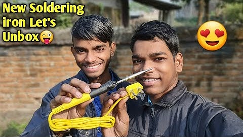 New Soldering iron चलो unbox करें 😜 | AK technical amrit | my first Vlog