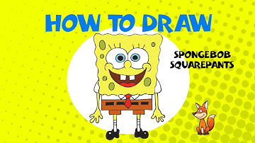 How to draw Spongebob - STEP BY STEP - DRAWING TUTORIAL