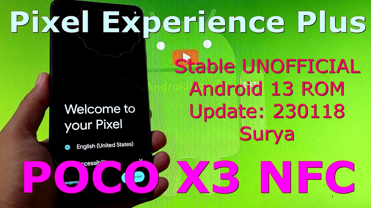 Pixel Experience Plus UnOfficial for Poco X3 Android 13 ROM Update ...