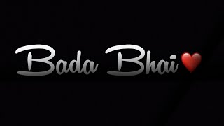 🥺Bada Bhai Baap Ki Tarha Hota Ha ❤  https://www.instagram.com/