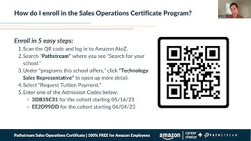 Amazon Career Choice Sales Operations Certificate Program