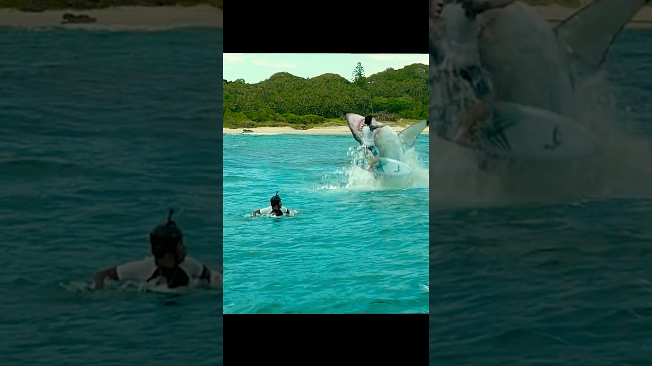 A Great White Shark Attacked and Ate two surfers 😱🫣 #shorts #viral