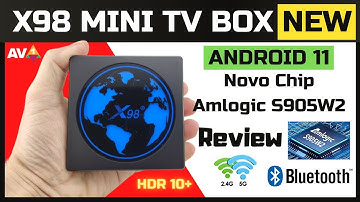 X98 Mini Novo Chip Amlogic s905w2 - Cortex A35 - TV BOX Android 11 - Review PT - BR