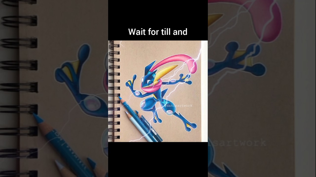 "🔥 Greninja Drawing | Pokemon Speed Art | Ninja Frog Pokemon 🐸🎨 