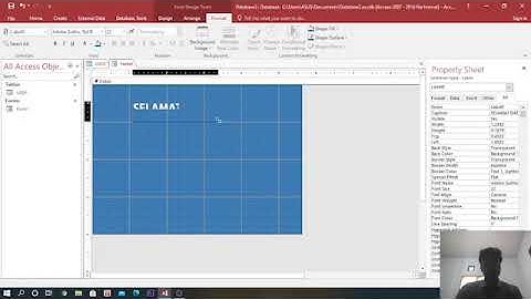 TUTORIAL PEMBUATAN FORM LOGIN DI MICROSOFT ACCESS