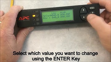 Configuring NetworkAIR™ FM Temperature Thresholds | Schneider Electric Support