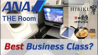ANA 777-300ER Business Class THE Room NH107 SFO to HND Best business class
