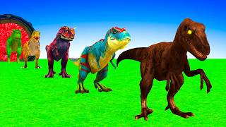 Long Slide Game With Elephant Gorilla Buffalo Hippopotamus Tiger - 3d Animal Game - Funny 3d Animals screenshot 4
