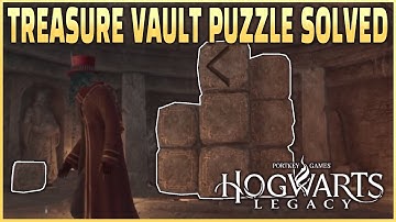 Hogwarts Legacy : How to solve the Treasure Vault puzzle with arrows on stone blocks!