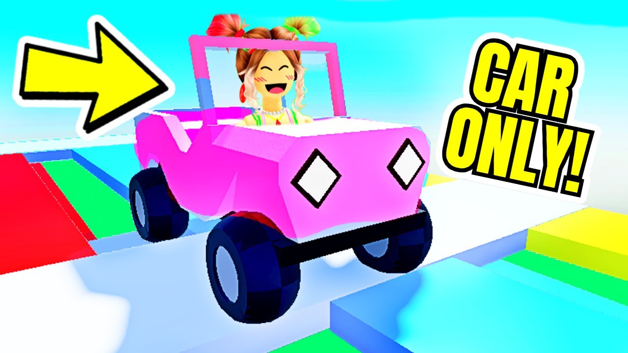 Roblox Obby, BUT you have a CAR!