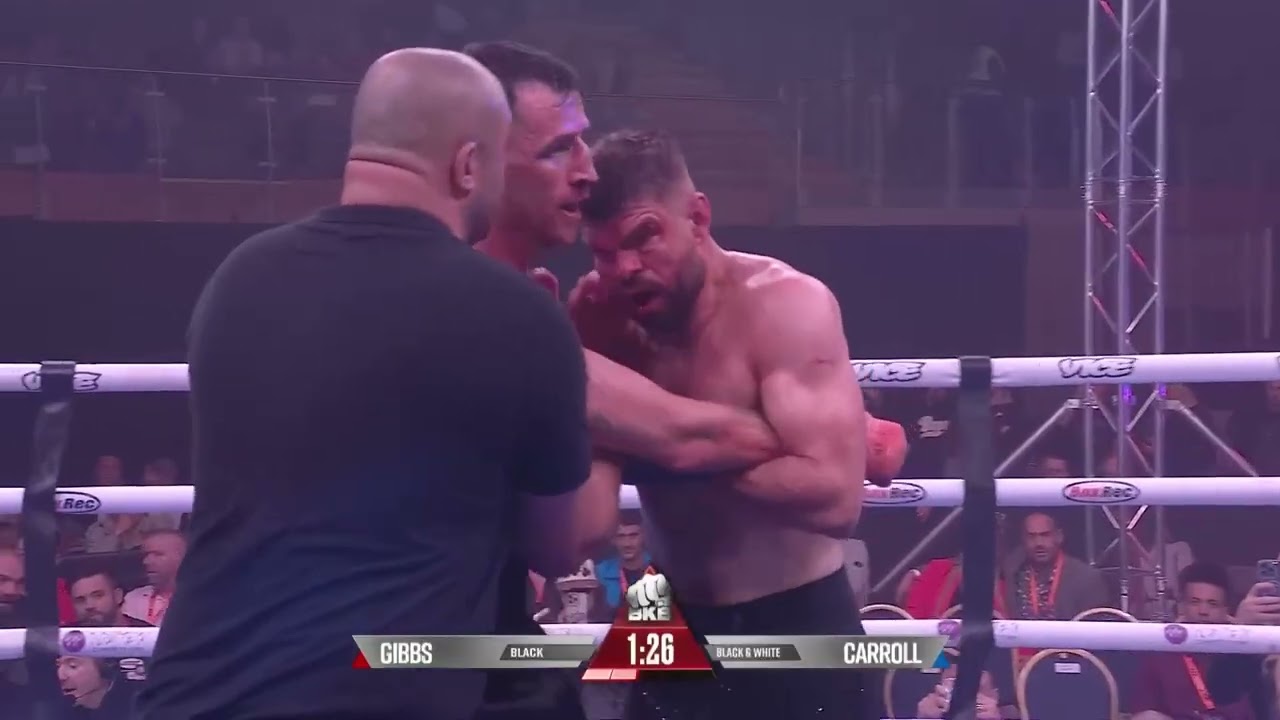 Крис Кэрролл против Райана Гиббса | Полный бой без перчаток | BKB 47 Гордость и наказание