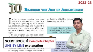 Reaching the Age of Adolescence : Class 8 Science Chapter 10 [Full Chapter]